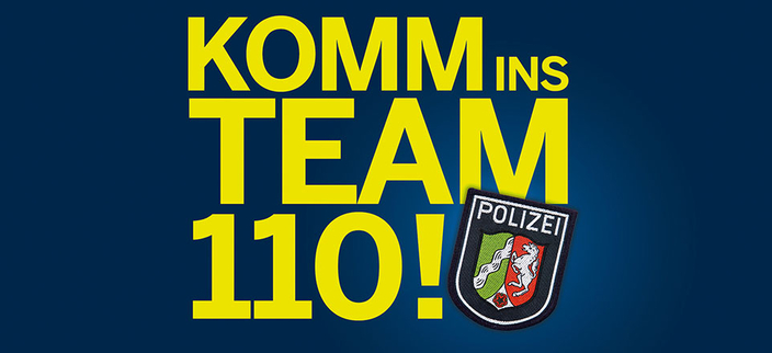 Komm ins Team 110! Komm ins Team 110!