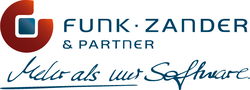 Logo Funk · Zander & Partner mehr als nur Software.