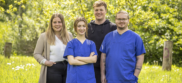 Azubis der Karl-Jaspers-Klinik Azubis der Karl-Jaspers-Klinik