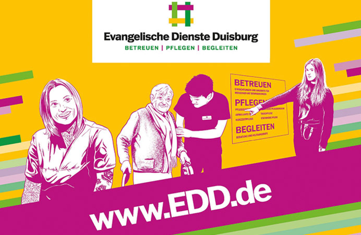Kampagnenbild Evangelische Dienste Duisburg - Betreuen | Pflegen | Begleiten
