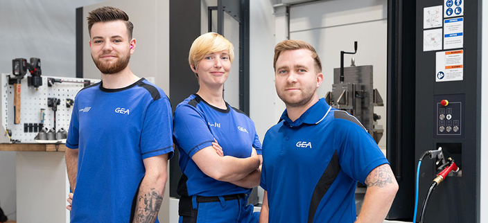 Azubis in Werkstatt