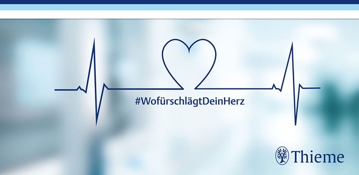 Das Bild zeigt eine stilisierte Herzschlaglinie (EKG-Linie), in deren Mitte ein Herzsymbol gezeichnet ist. In die Linie ist der blaue Hashtag #WofürschlägtDeinHerz eingebettet. Das Bild zeigt eine stilisierte Herzschlaglinie (EKG-Linie), in deren Mitte ein Herzsymbol gezeichnet ist. In die Linie ist der blaue Hashtag #WofürschlägtDeinHerz eingebettet.