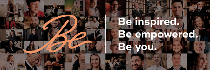 Ausbildungskampagne Marriott International, Bildaufschrift: Be inspired. Be empowered. Be you. Ausbildungskampagne Marriott International, Bildaufschrift: Be inspired. Be empowered. Be you.