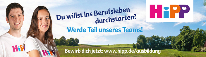 Azubis im Hipp-T-Shirt Azubis im Hipp-T-Shirt