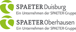 Logos SPAETER Duisburg und SPAETER Oberhausen Ein Unternehmen der SPAETER-Gruppe