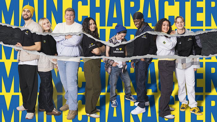 Kampagnenbild mit EDEKA-Azubis Kampagnenbild mit EDEKA-Azubis