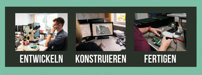 Bild-Collage: Entwickeln, Konstruieren, Fertigen Bild-Collage: Entwickeln, Konstruieren, Fertigen