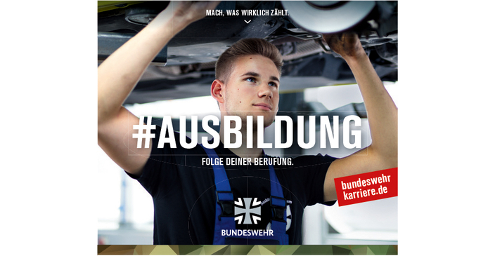 Kampagnenbild #Ausbildung Folge Deiner Berufung