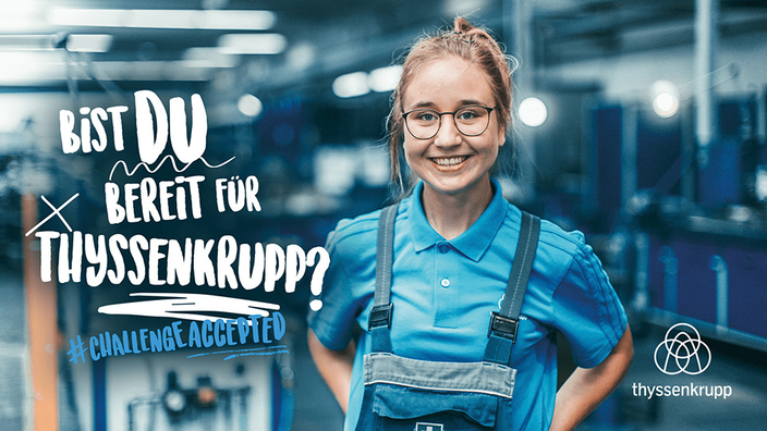 Kampagnenbild Bist Du bereit für Thyssenkrupp-Kampagnenbild