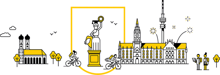 Grafiksymbole der Stadt München Grafiksymbole der Stadt München