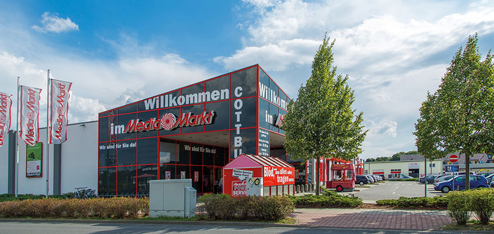 Gebäudeansicht Mediamarkt Cottbus Gebäudeansicht Mediamarkt Cottbus