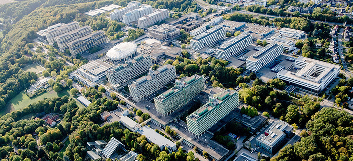 Das Gelände der Ruhr-Universität Bochum von oben aufgenommen Das Gelände der Ruhr-Universität Bochum von oben aufgenommen