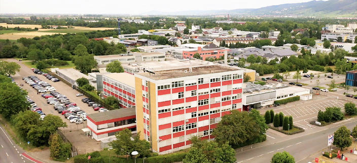 Firmengebäude von oben Firmengebäude von oben