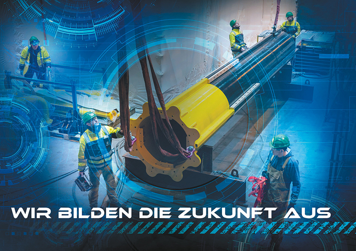Azubikampagne mit der Aufschrift: Wir bilden die Zukunft aus Azubikampagne mit der Aufschrift: Wir bilden die Zukunft aus