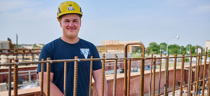 Mensch auf Baustelle Mensch auf Baustelle