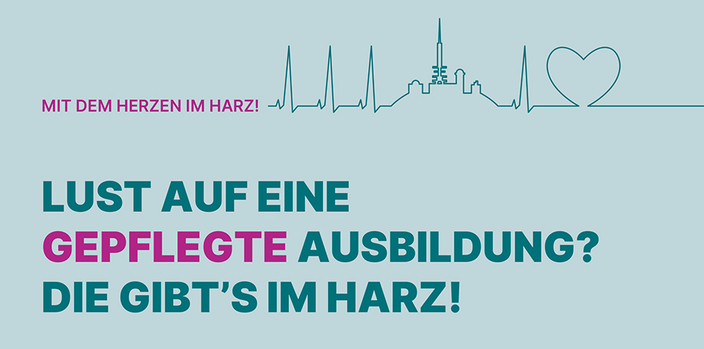 Graphik Mit dem Herzen im Harz! Lust auf eine gepflegte Ausbildung? Die gibt's im Harz! Graphik Mit dem Herzen im Harz! Lust auf eine gepflegte Ausbildung? Die gibt's im Harz!