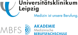 Logo Universitätsklinikum Leipzig Medizin ist unsere Berufung. MBFS Akademie Mediznische Berufsfachschule Logo Universitätsklinikum Leipzig Medizin ist unsere Berufung. MBFS Akademie Mediznische Berufsfachschule