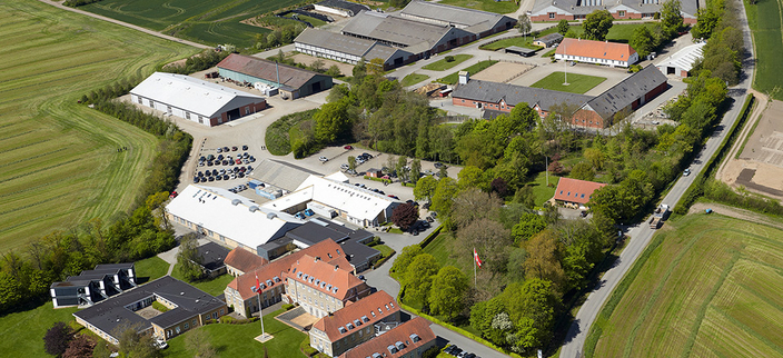 Das Gelände der Gråsten Landbrugsskole von oben Das Gelände der Gråsten Landbrugsskole von oben
