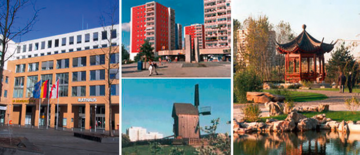 Bildcollage Bezirksamt Marzahn-Hellersdorf von Berlin 
