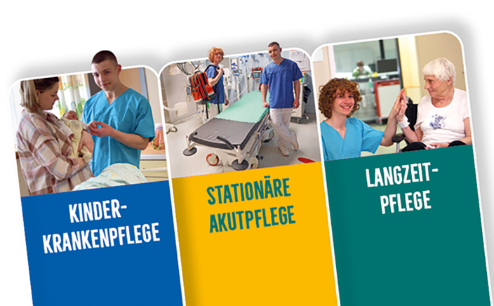 Drei Situationen aus dem Berufalltag: der Kinderkrankenpflege, der stationären Akutpflege und der Langzeitpflege Drei Situationen aus dem Berufalltag: der Kinderkrankenpflege, der stationären Akutpflege und der Langzeitpflege