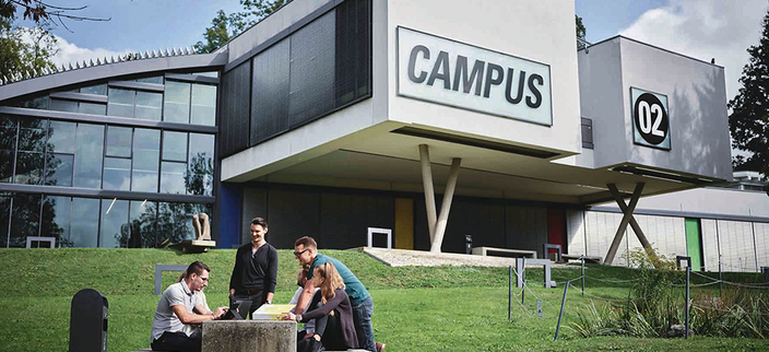 Gebäude der FH CAMPUS 02.