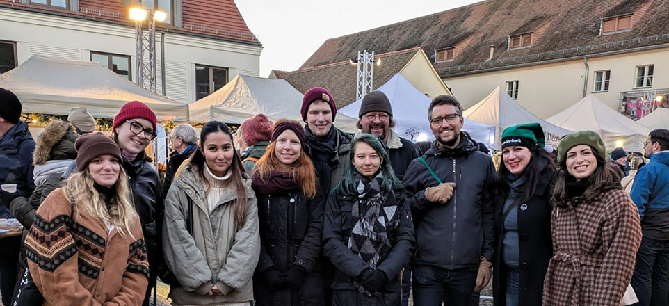 Gruppenbild auf dem Weihnachtsmarkt 2024