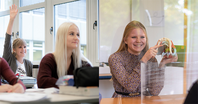 Schüler/innen beim Lernen Schüler/innen beim Lernen