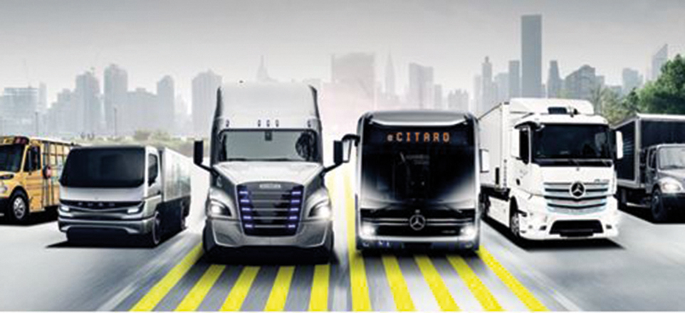 Verschiedene Daimler Trucks