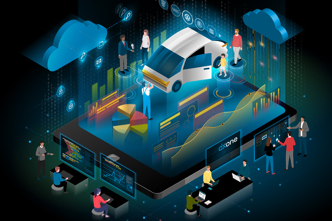 Illustration Auto der Zukunft
