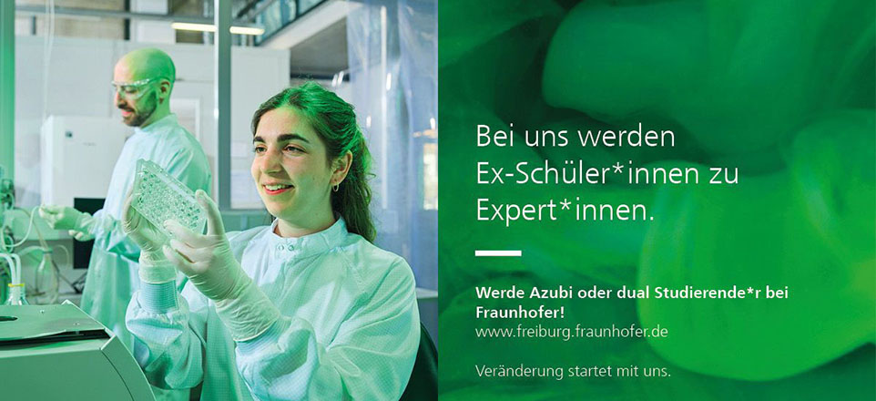 Auszubildende am Fraunhofer-Institut Auszubildende am Fraunhofer-Institut