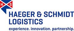 Logo Haeger und Schmidt Logistics experiende. innovation. partnership. Logo Haeger und Schmidt Logistics experiende. innovation. partnership.