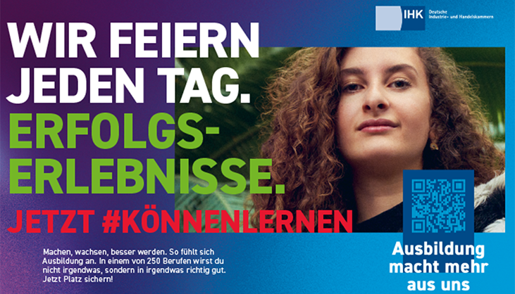 Werbekampagne: Wir feiern jeden Tag. Erfolgserlebnisse.