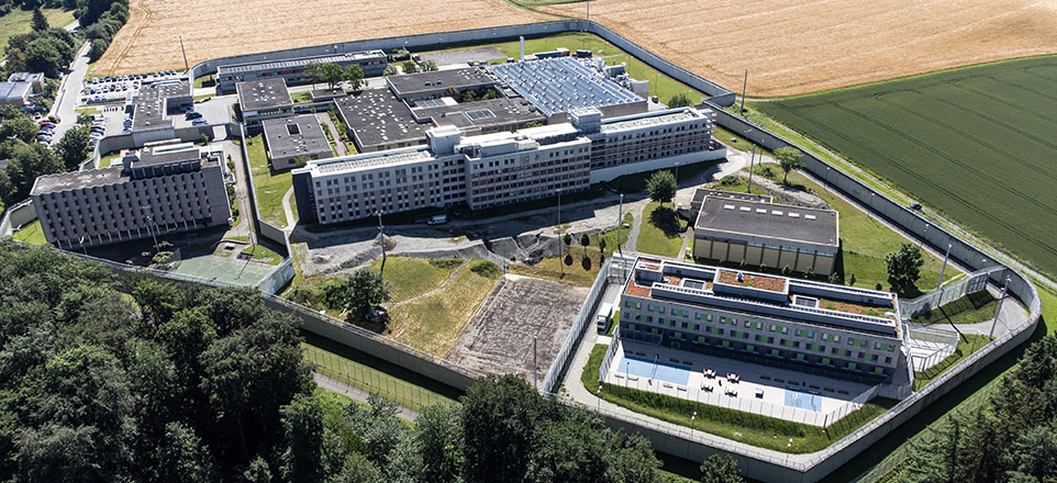 Luft der Justizvollzugsanstalt Ravensburg.