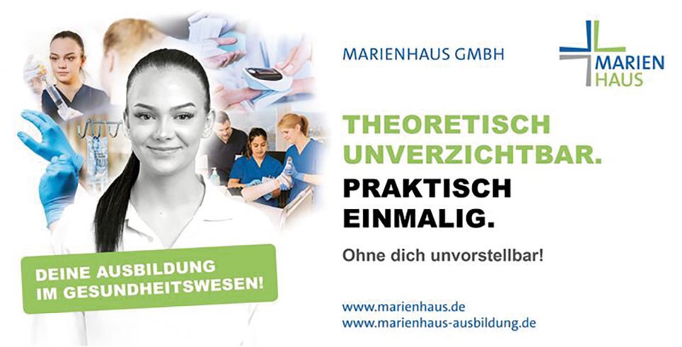 Anzeige Marienhaus mit Logo