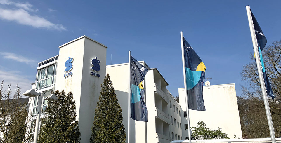 Gebäude des Sana-Krankenhauses Rügen