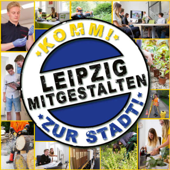 Kampagnenbild Komm! Zur Stadt! Leipzig mitgestalten.