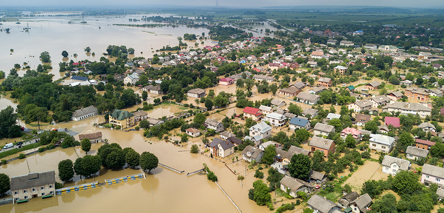 aerial-view-of-flooded-houses-with-dirty-water-of-dnister-river-in-halych-town-western-ukraine