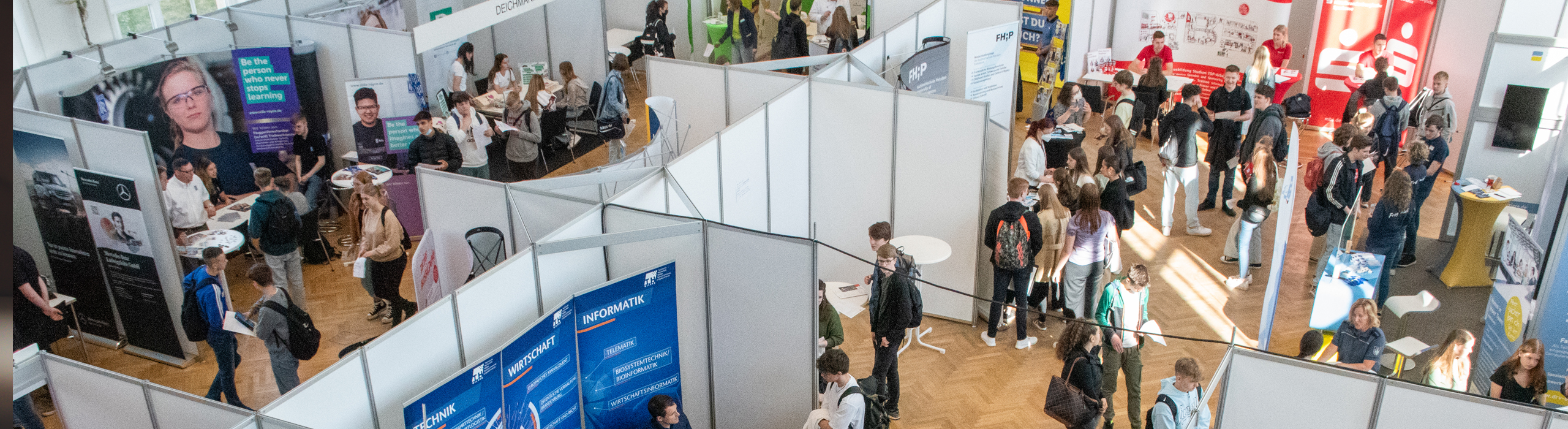 Exhibition hall from above vocatium - Educational an Vocational Fairs