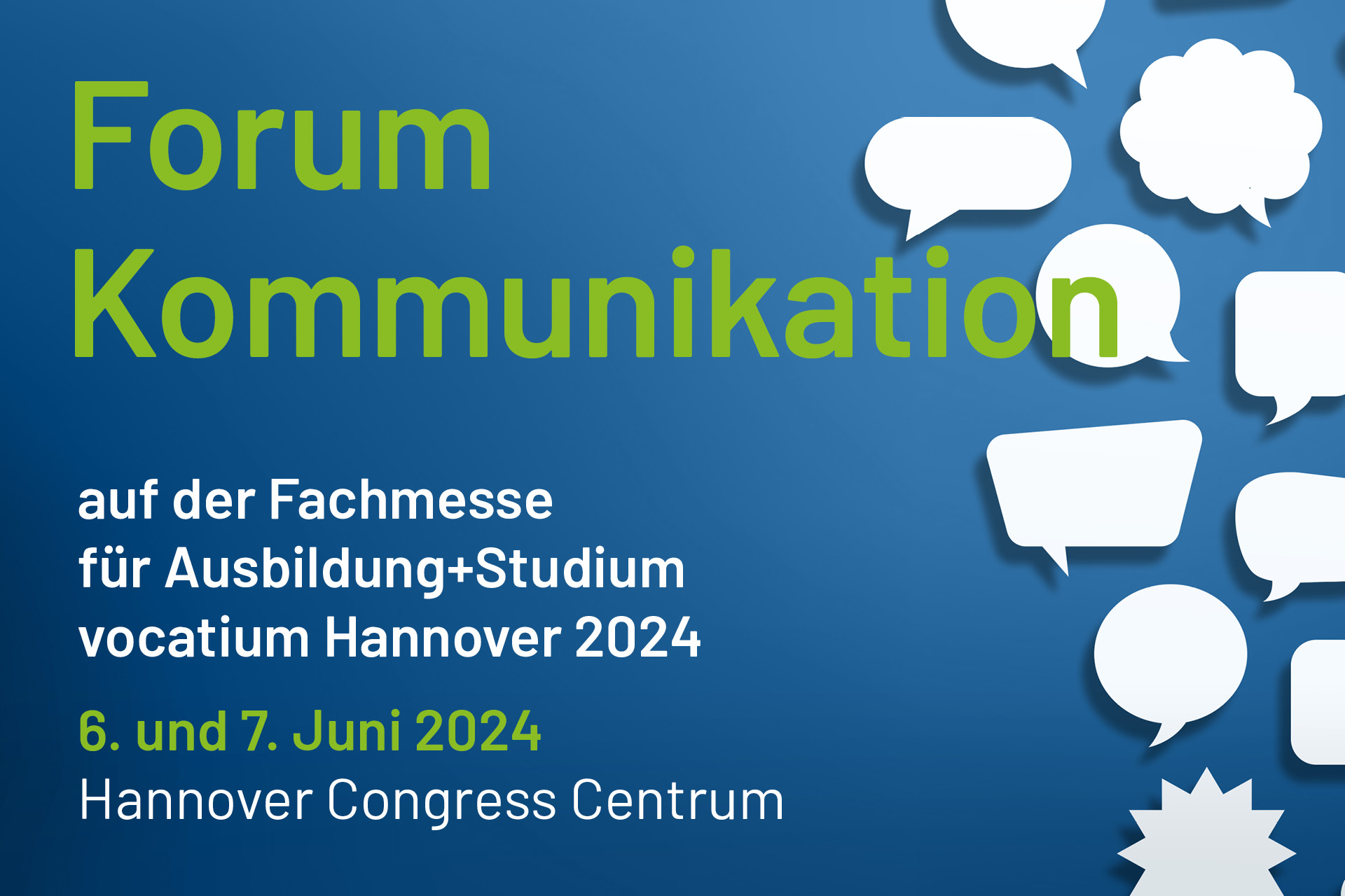Daten und Fakten Forum Kommunikation vocatium Hannover